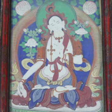 История одного предмета:  тханка буддийского божества – Белая Тара