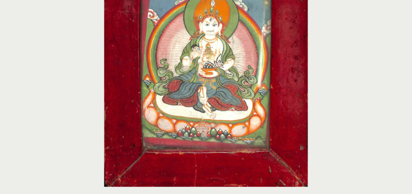 Тханка буддийского божества Бахапутрапратисара